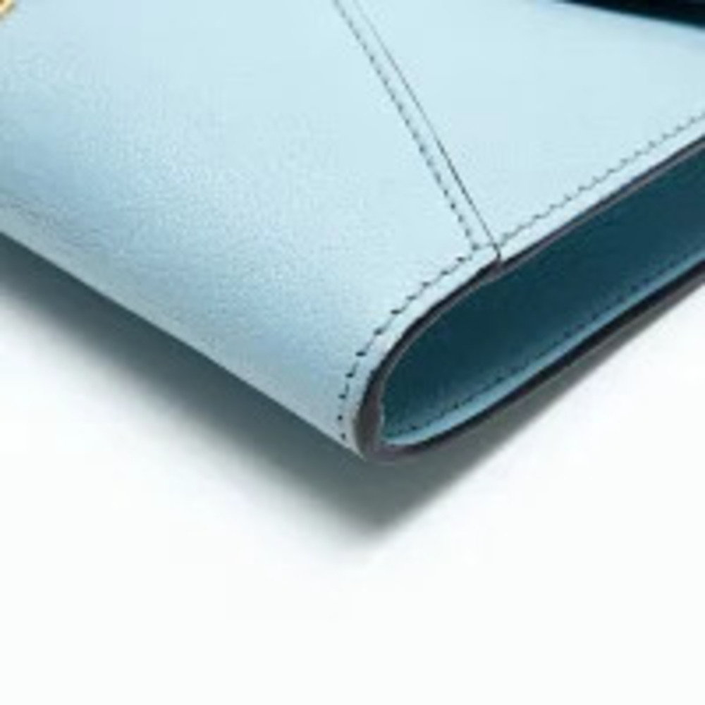 Miu Miu Leather Letter Shoulder Bag Blue - Picture 7 of 13